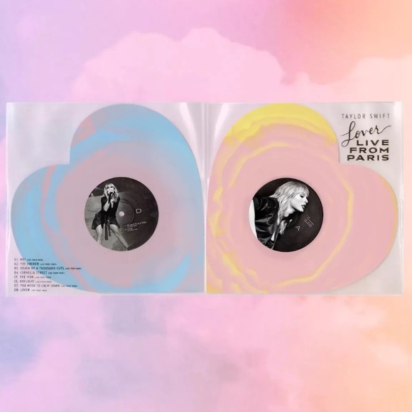 Taylor Swift Lover live from Paris heart shaped vinyl unopened - Picture 4 of 7